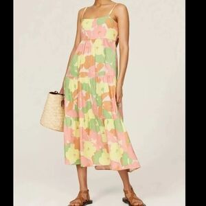 Social Standard Sanctuary Floral Smocked Back Maxi Dress
